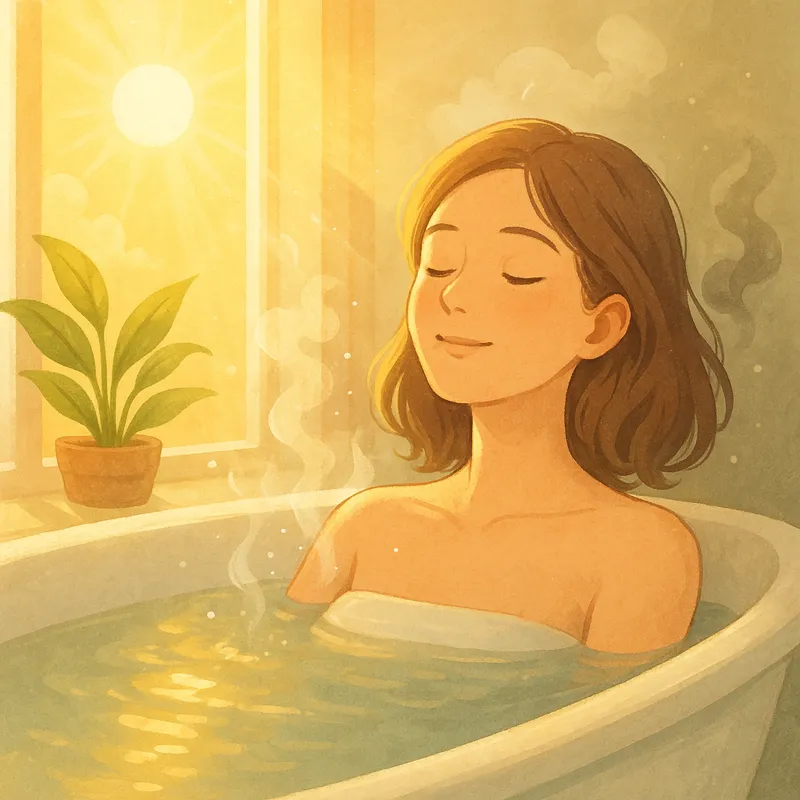 スピリチュアル的に異常な疲れを感じてセルフケアする女性