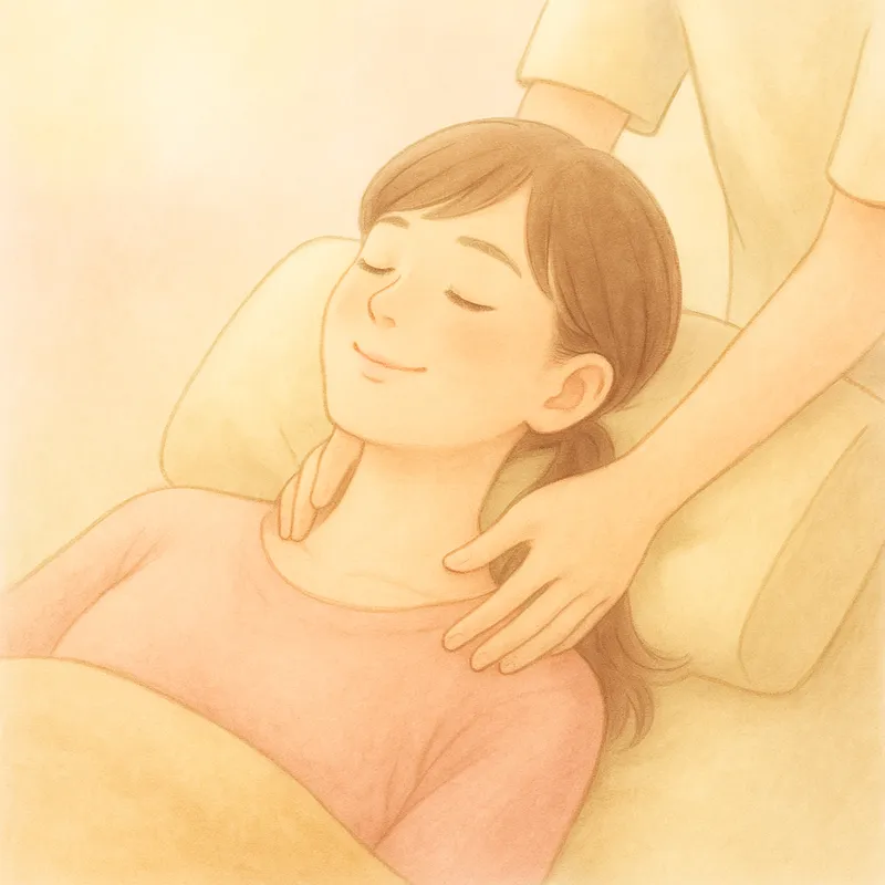 心のエネルギーを回復させる方法:ボディケアを受ける女性