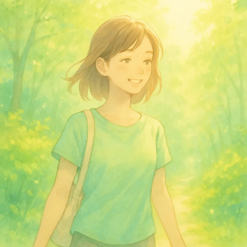 心のエネルギーを回復させる方法:緑の中を散歩する